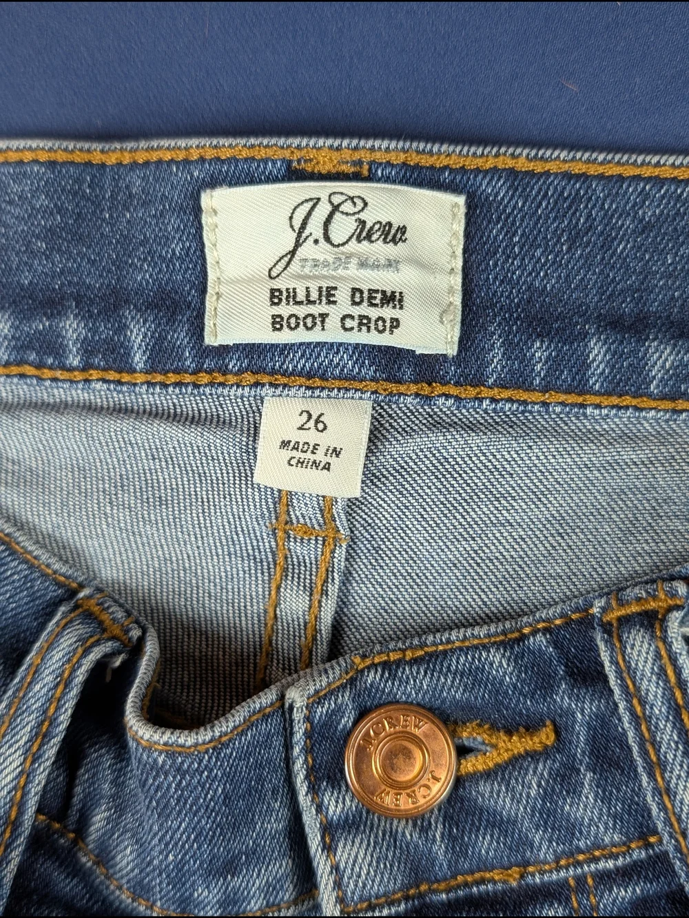 J.Crew Jeans Women's Size‎ 26 Billie Demi Bootcut Blue Wash